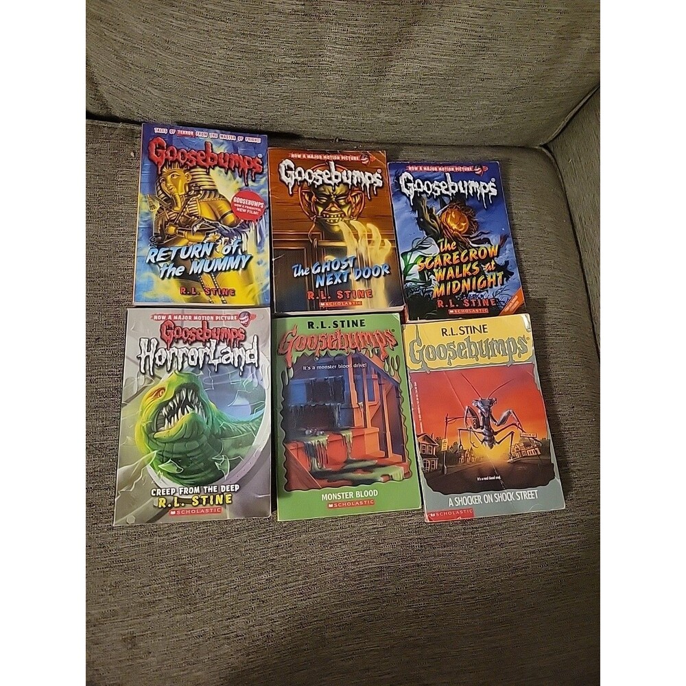 RL Stine Goosebumps Books Lot of 6 Horrorland Monster Ghost Mummy